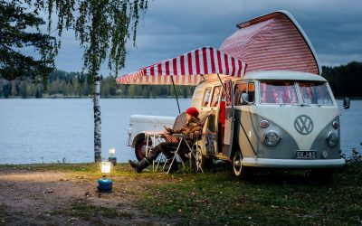 Camping und Ferienhäuser am Saimaa See