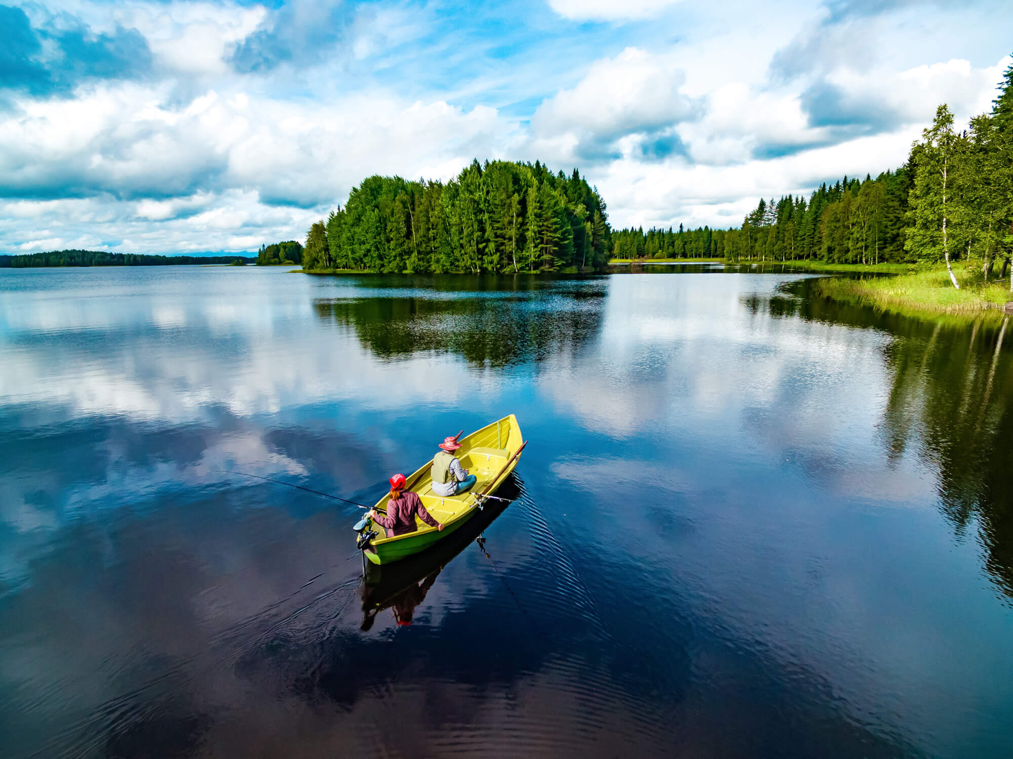 Finnland Kanu See