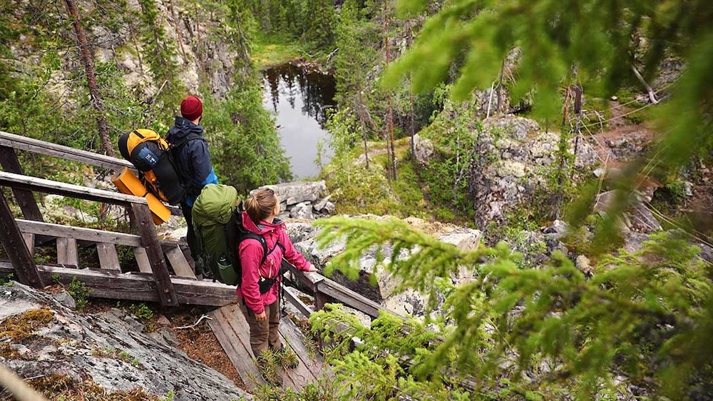 Vuokatti Nationalpark Hiidenportti Wanderung