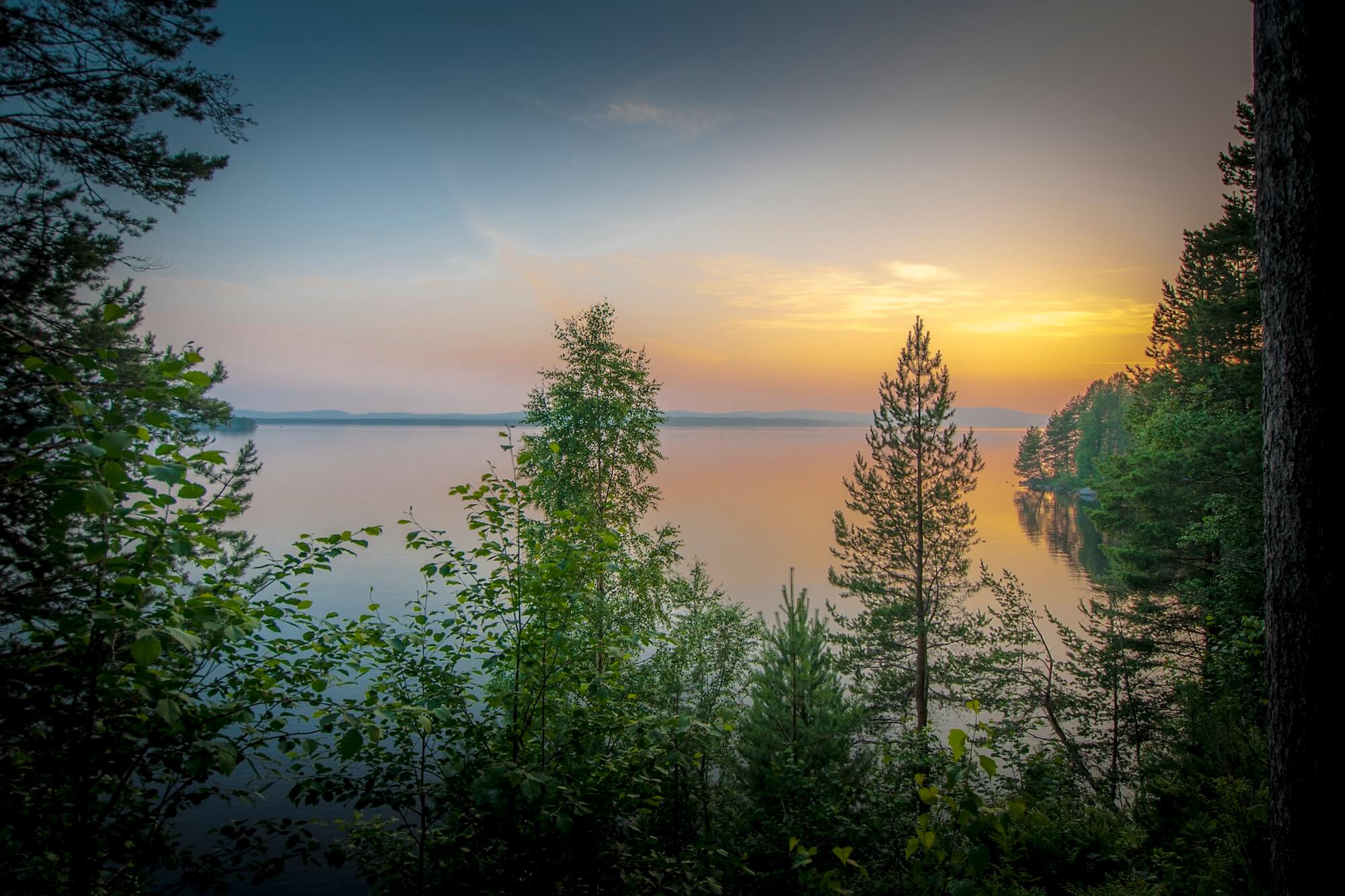 Vuokatti wellness lake view